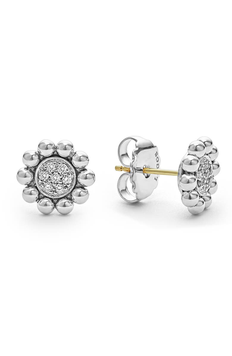 LAGOS Caviar Spark Diamond Stud Earrings, Alternate, color, 
