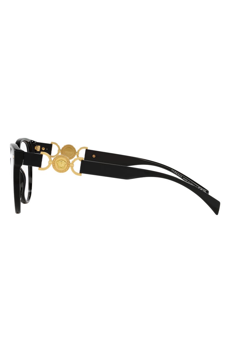 Versace 53mm Cat Eye Optical Glasses, Alternate, color,