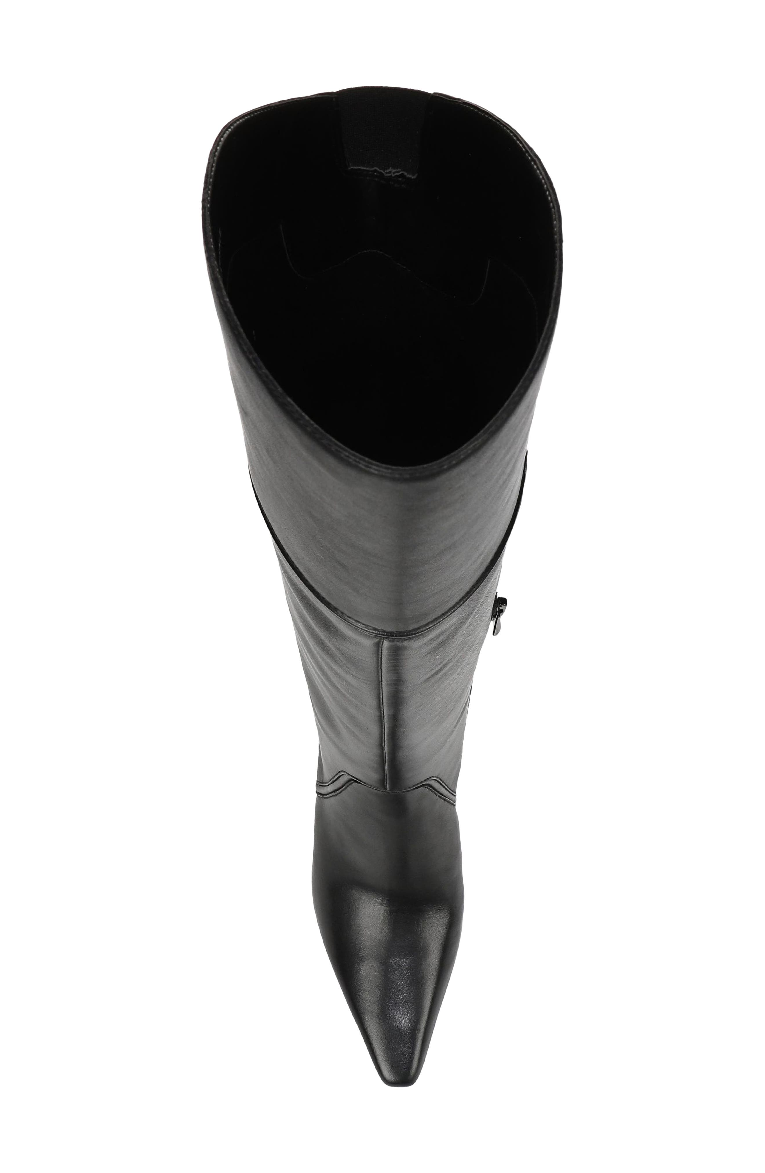 Eleanor Over the Knee Leather Boot, Alternate, color, BLACK LEATHER