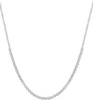 EFFY Sterling Silver Lab Grown Diamond Frontal Necklace