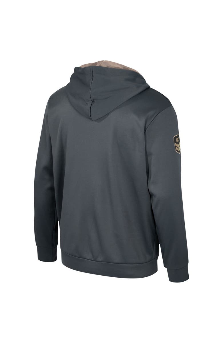 COLOSSEUM Men's Colosseum Charcoal Nebraska Huskers OHT Military Appreciation Pullover Hoodie, Alternate, color, Charcoal