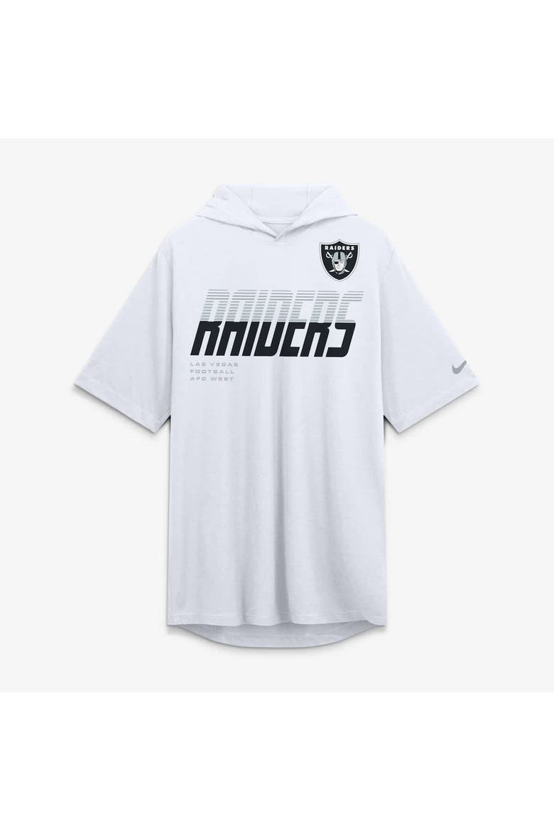 Men's Nike White Las Vegas Raiders Tri-Blend Hooded T-Shirt, Alternate, color, White