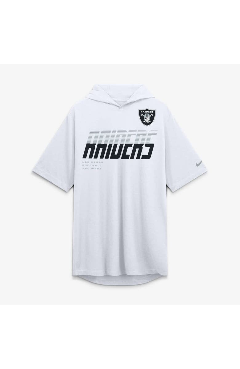 Nike Men's Nike White Las Vegas Raiders Tri-Blend Hooded T-Shirt, Alternate, color, White