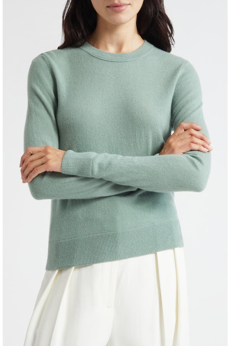 Classic Crewneck Cashmere Sweater, Main, color, PISTACCHIO