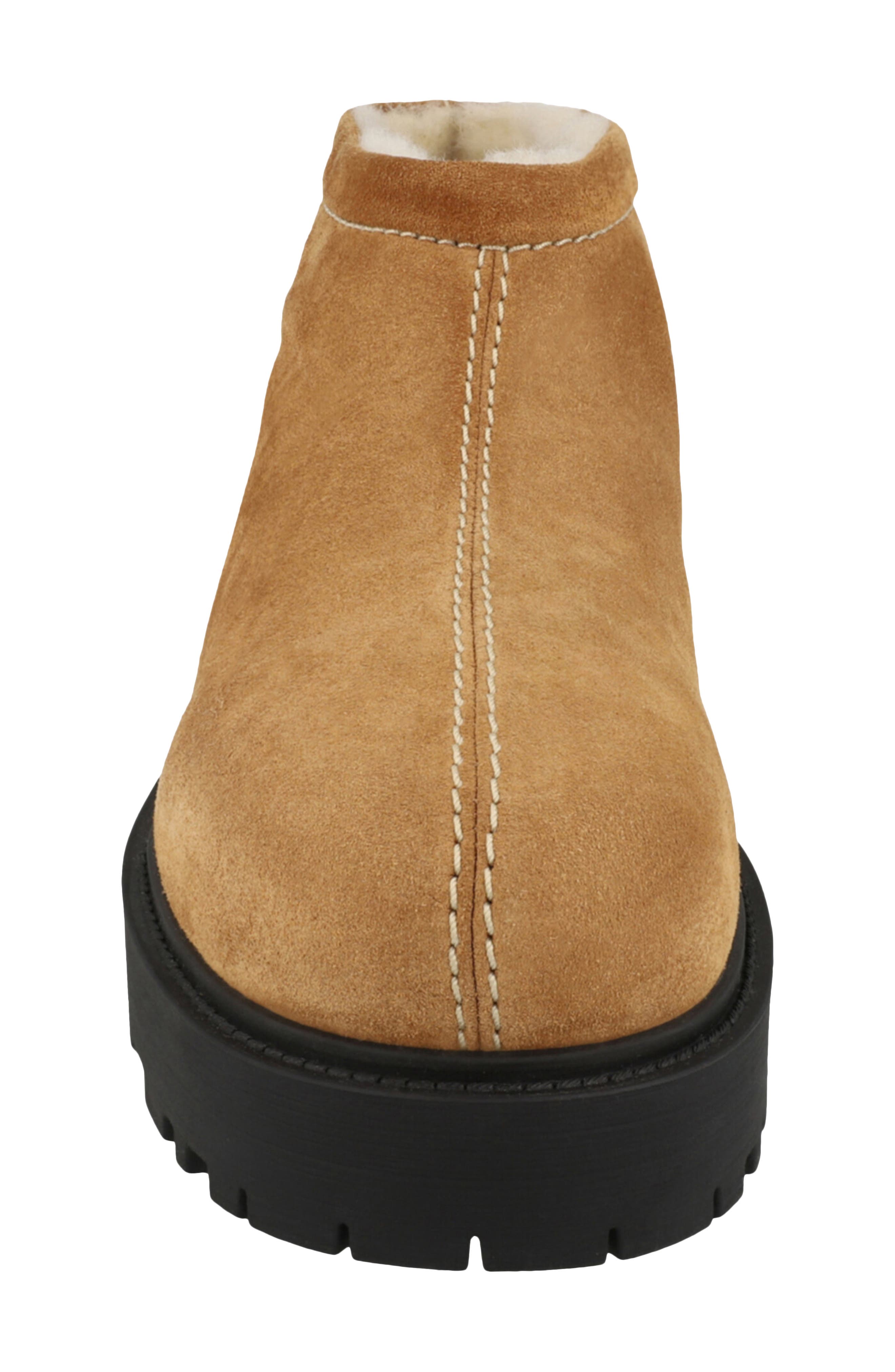 Givenchy Storm Suede Genuine Shearling Lined Boot, Alternate, color, 