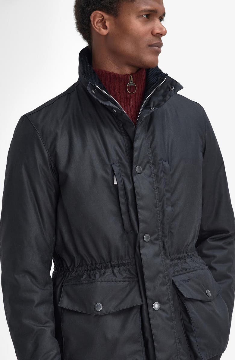 Barbour Falstone Waxed Cotton Jacket, Alternate, color, 