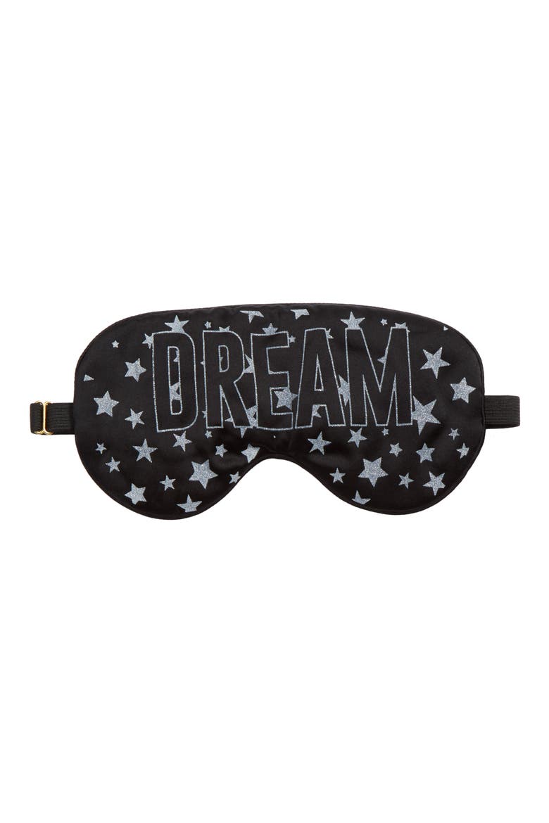 Starry Dream Sleep Mask, Main, color, BLACK