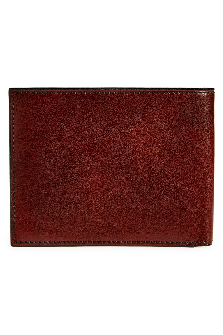 Leather Bifold Wallet, Alternate, color, DARK BROWN