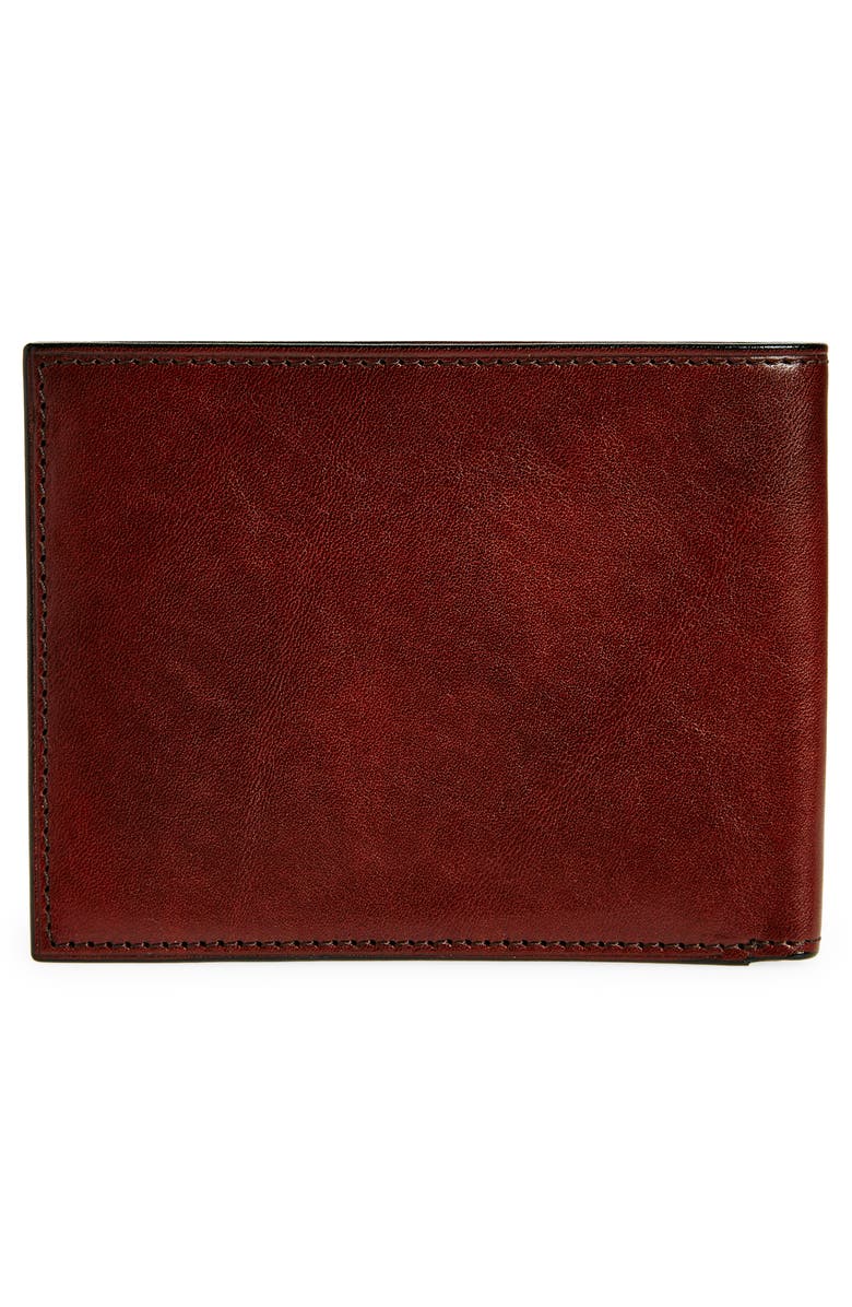 Bosca Leather Bifold Wallet, Alternate, color, Dark Brown