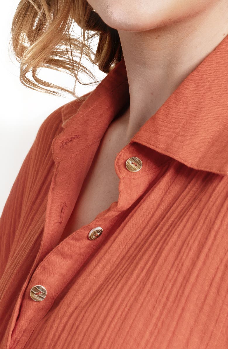 SAACHI Oversize Cover-Up Shirt, Alternate, color, Red