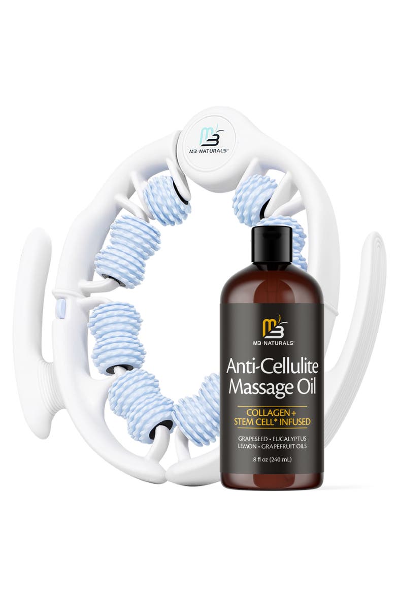 Anti-Cellulite Oil & Massager Bundle, Main, color, None