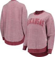 PRESSBOX Women's Pressbox Cardinal Arkansas Razorbacks Ponchoville Pullover Sweatshirt