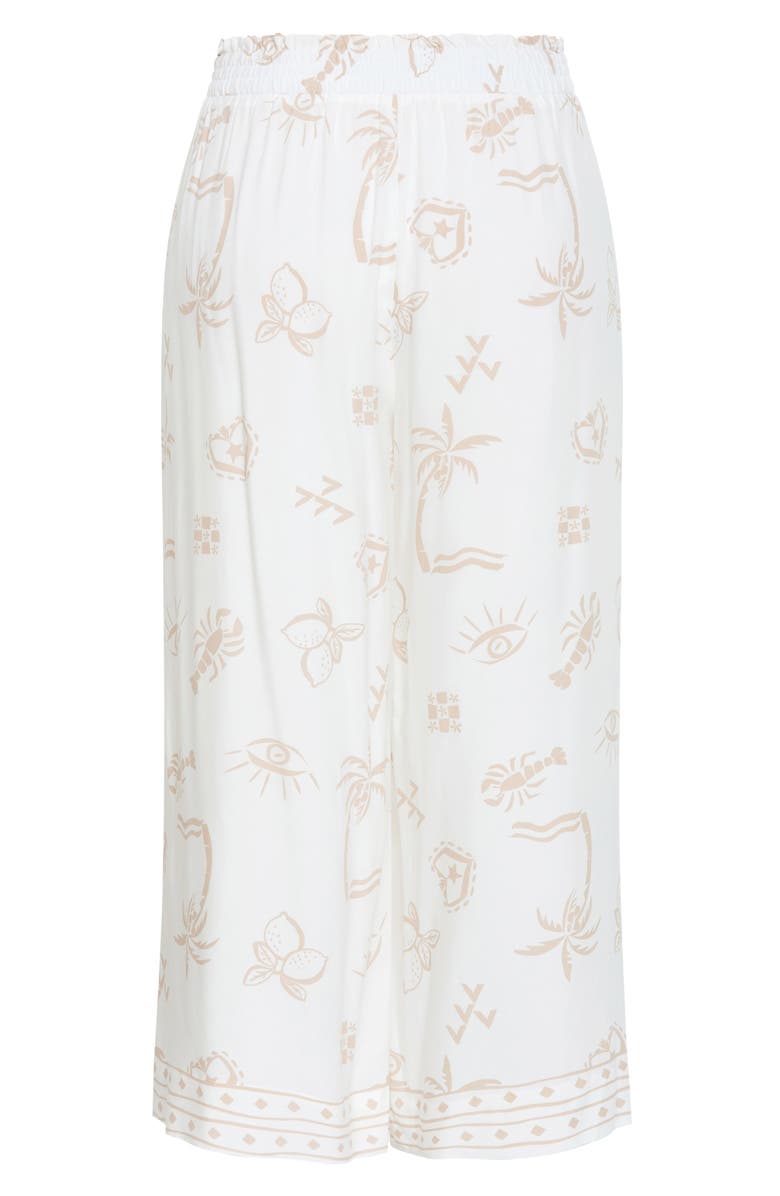 City Chic Alessia Wide Leg Pants, Alternate, color, Stone Conversational