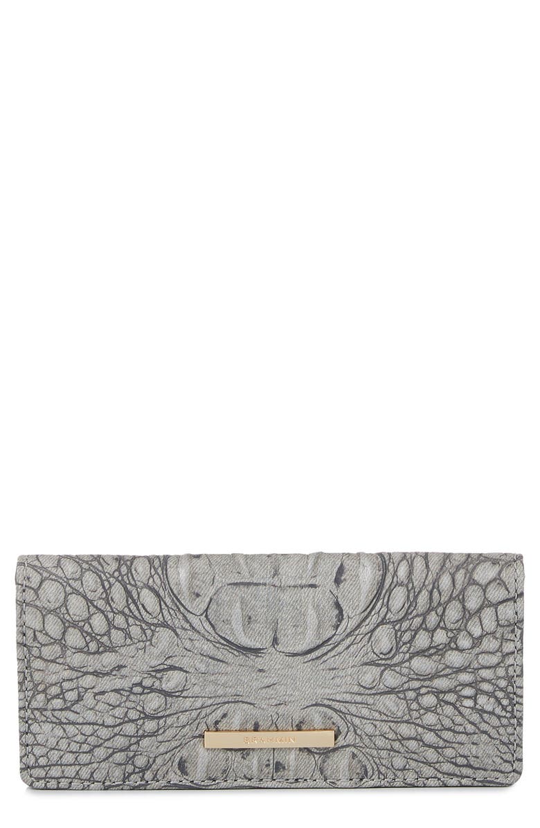 Brahmin 'Ady' Croc Embossed Continental Wallet, Main, color,