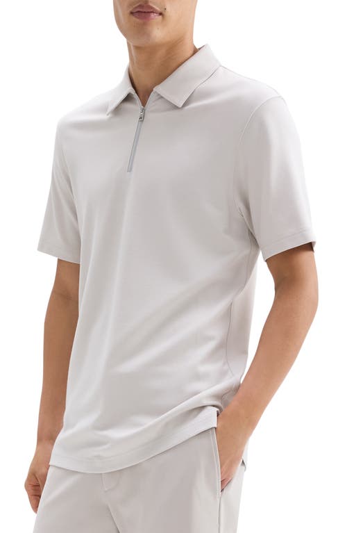 Theory Ryder Zip Polo In Fog