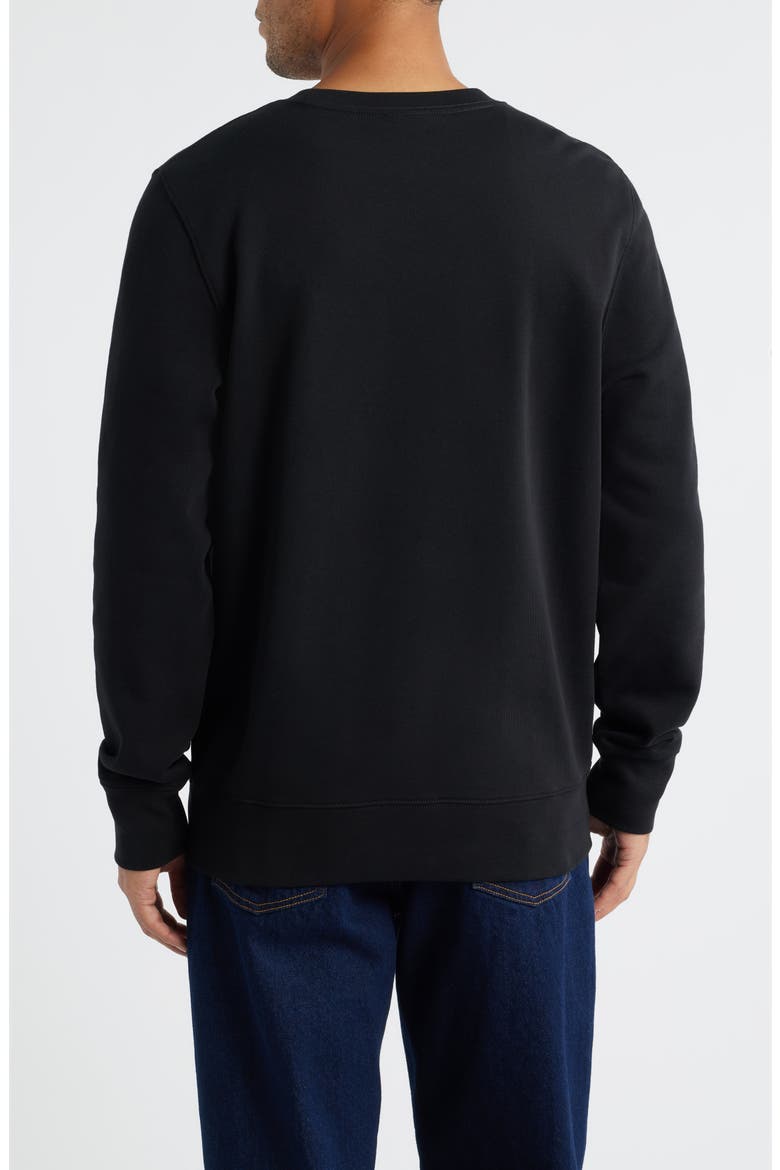 Regular Fit Cloud Zebra Organic Cotton Graphic Sweatshirt, Alternate, color, BLACK