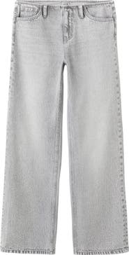MANGO TEEN Bandless Low Rise Straight Leg Jeans