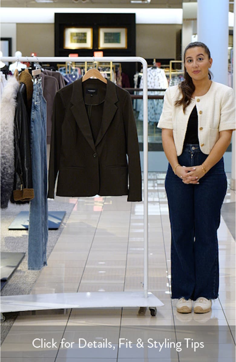 Liverpool Fitted Knit Blazer, sales video thumbnail