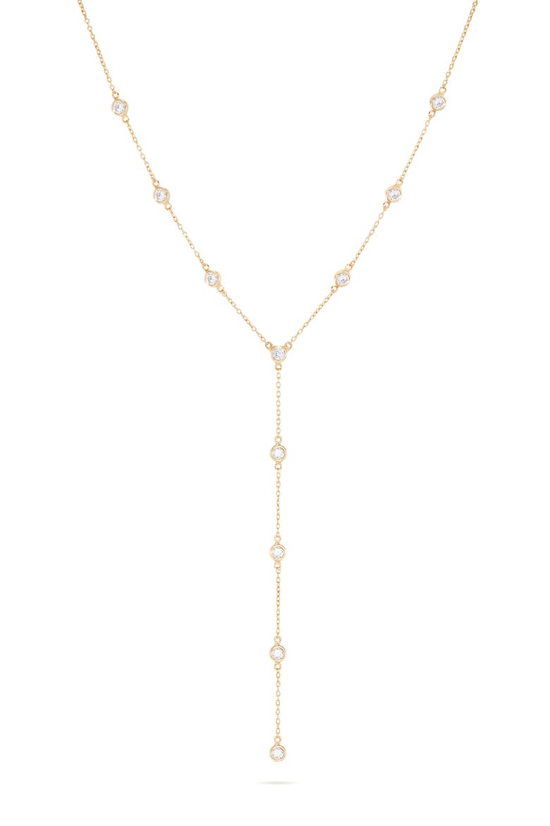 Orsay Station Y-Necklace, Main, color, CLEAR CZ