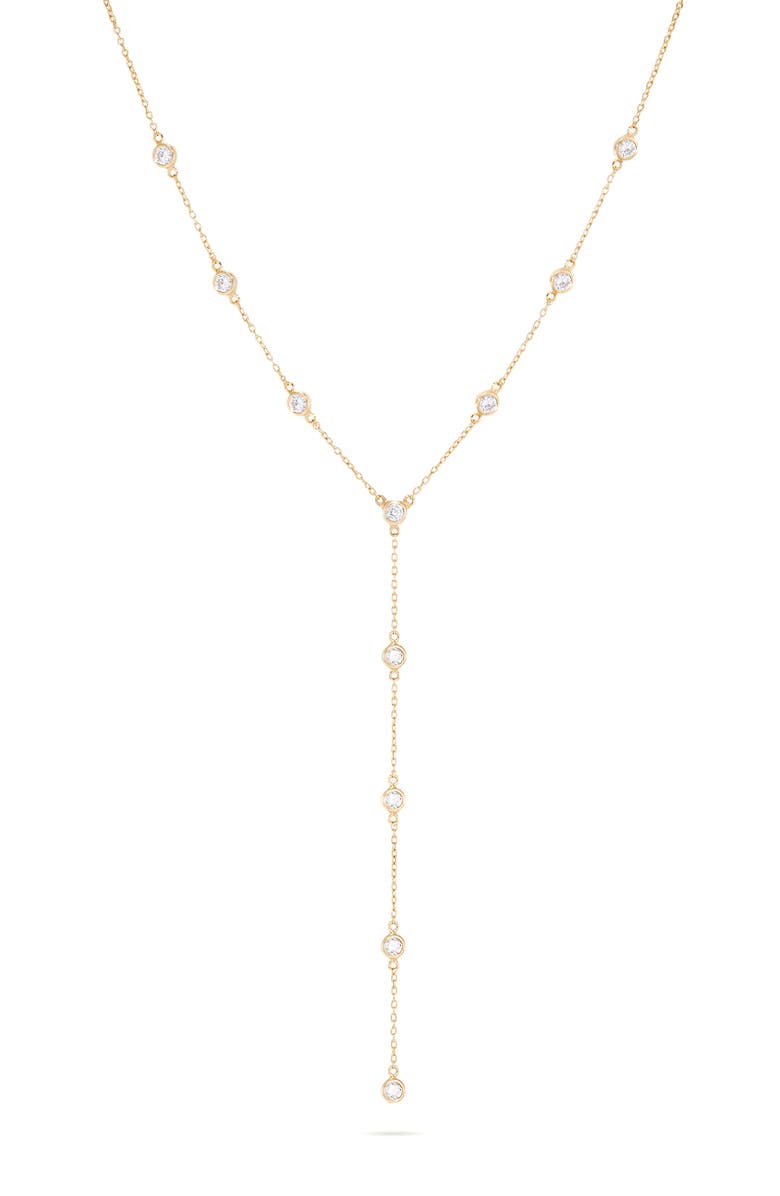 Dean Davidson Orsay Station Y-Necklace, Main, color, Clear Cz