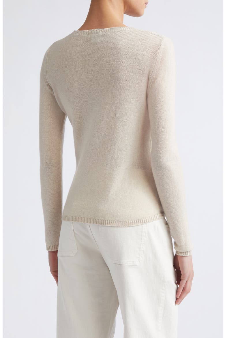 Semisheer Cashmere Crewneck Sweater, Alternate, color, SAND