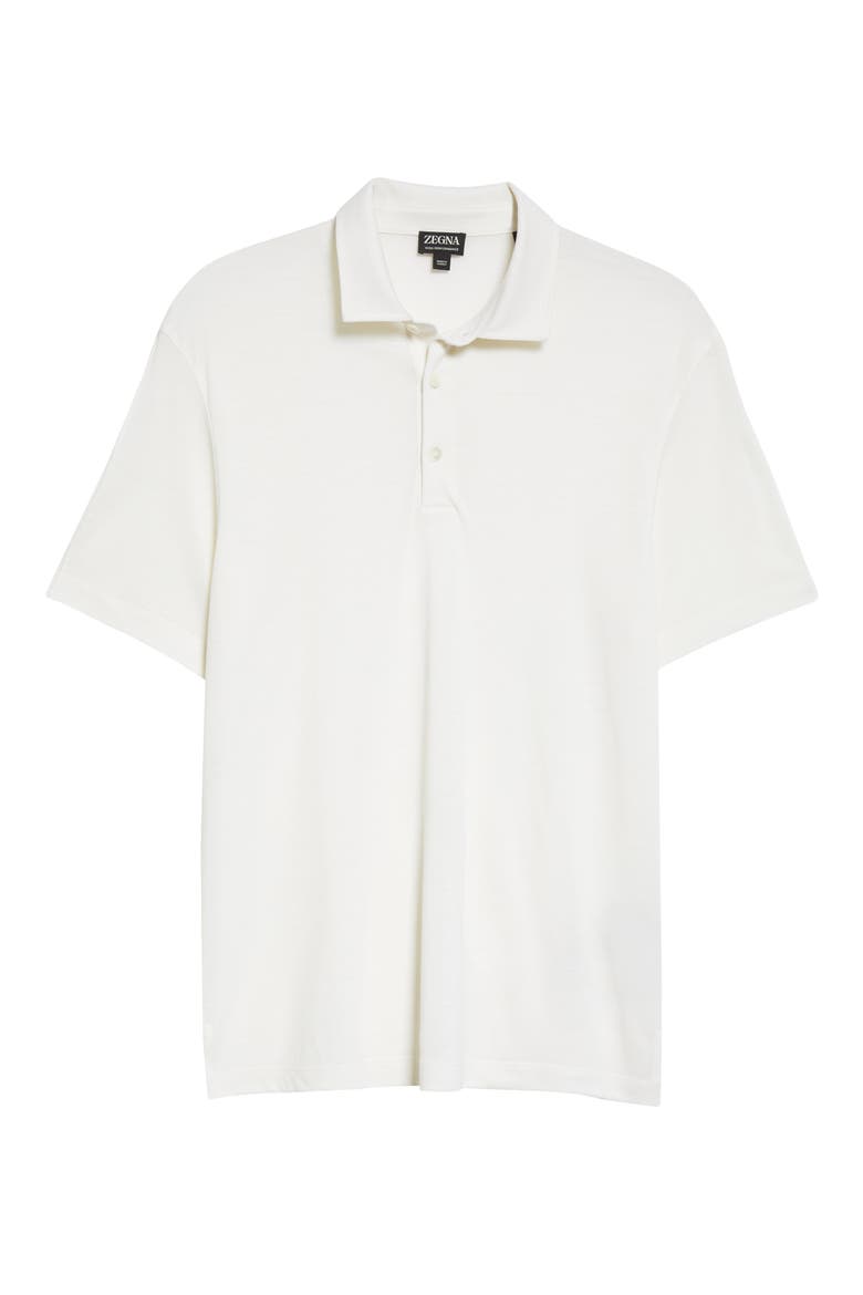 High Performance™ Wool Polo, Alternate, color, WHITE