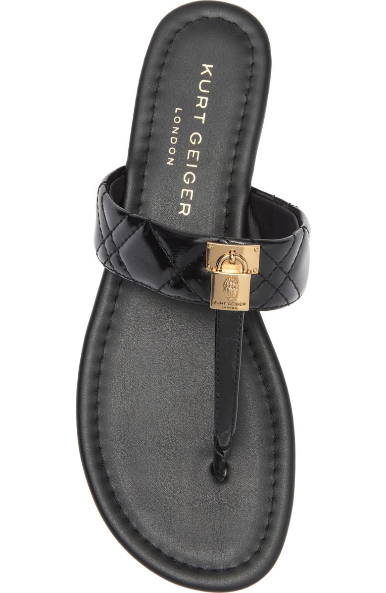 Kurt Geiger London Brixton T-Strap Sandal, Alternate, color, Black