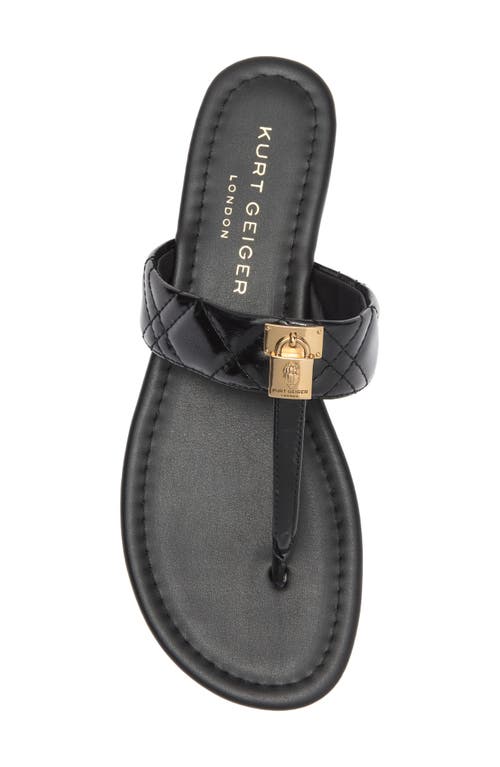 Kurt Geiger London Brixton T-strap Sandal In Black