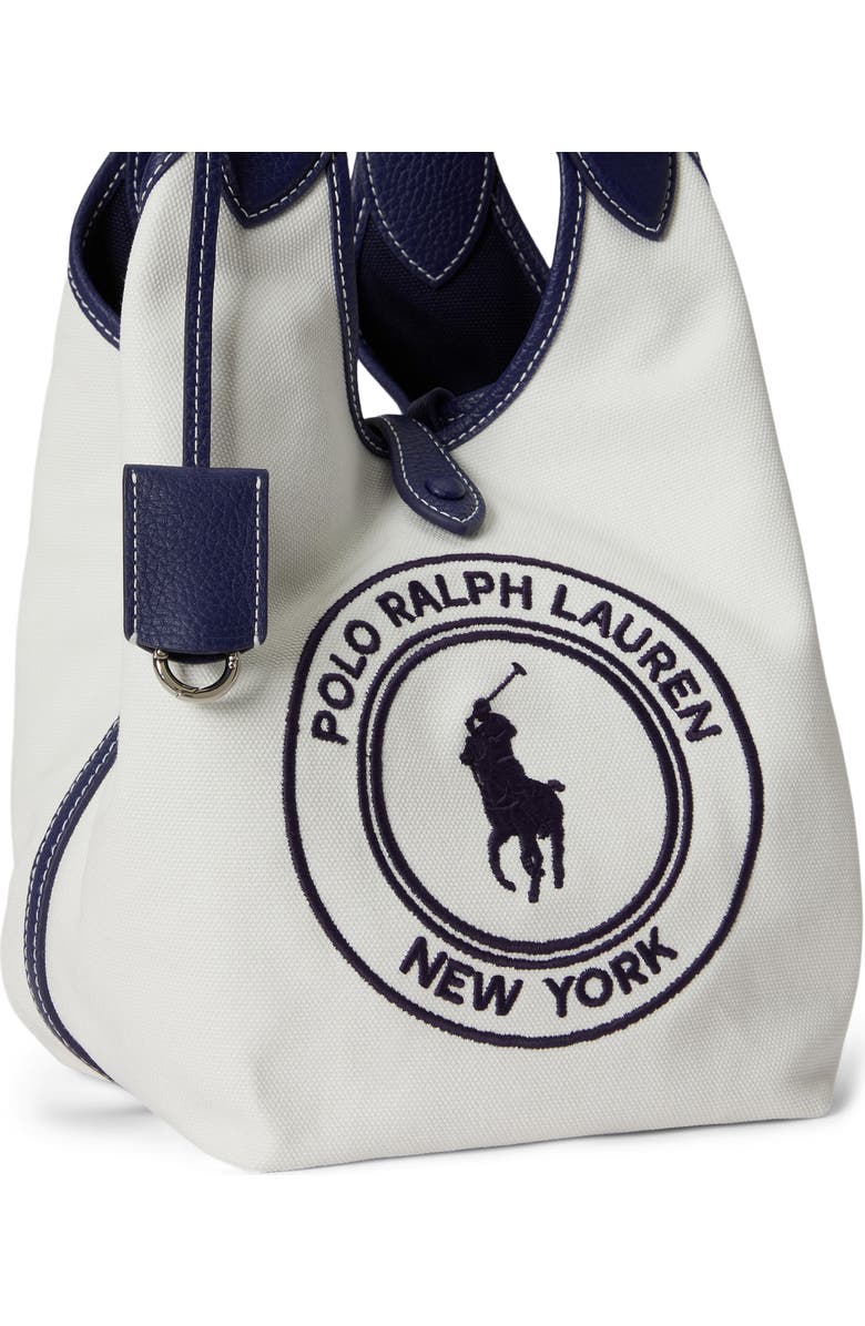 Polo Ralph Lauren Polo Play Crest Canvas Tote, Alternate, color, Paper