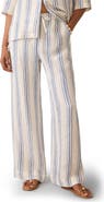 Faherty Palma Linen Stripe Drawstring Pants