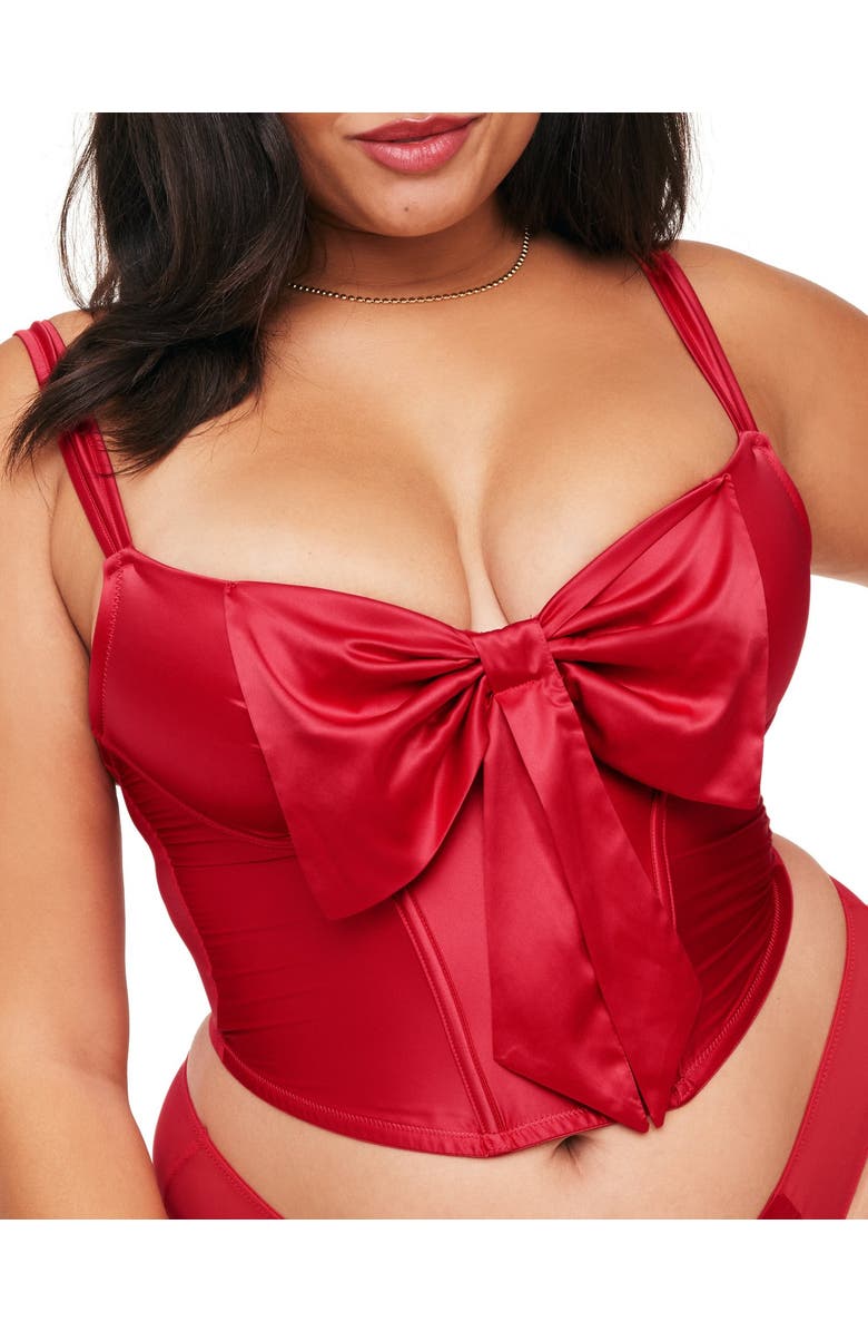 Adore Me Arianna Contour Bustier, Main, color, Dark Red