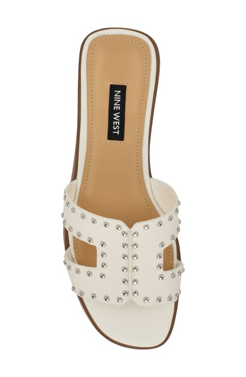 Nine West Giny Slide Sandal In White