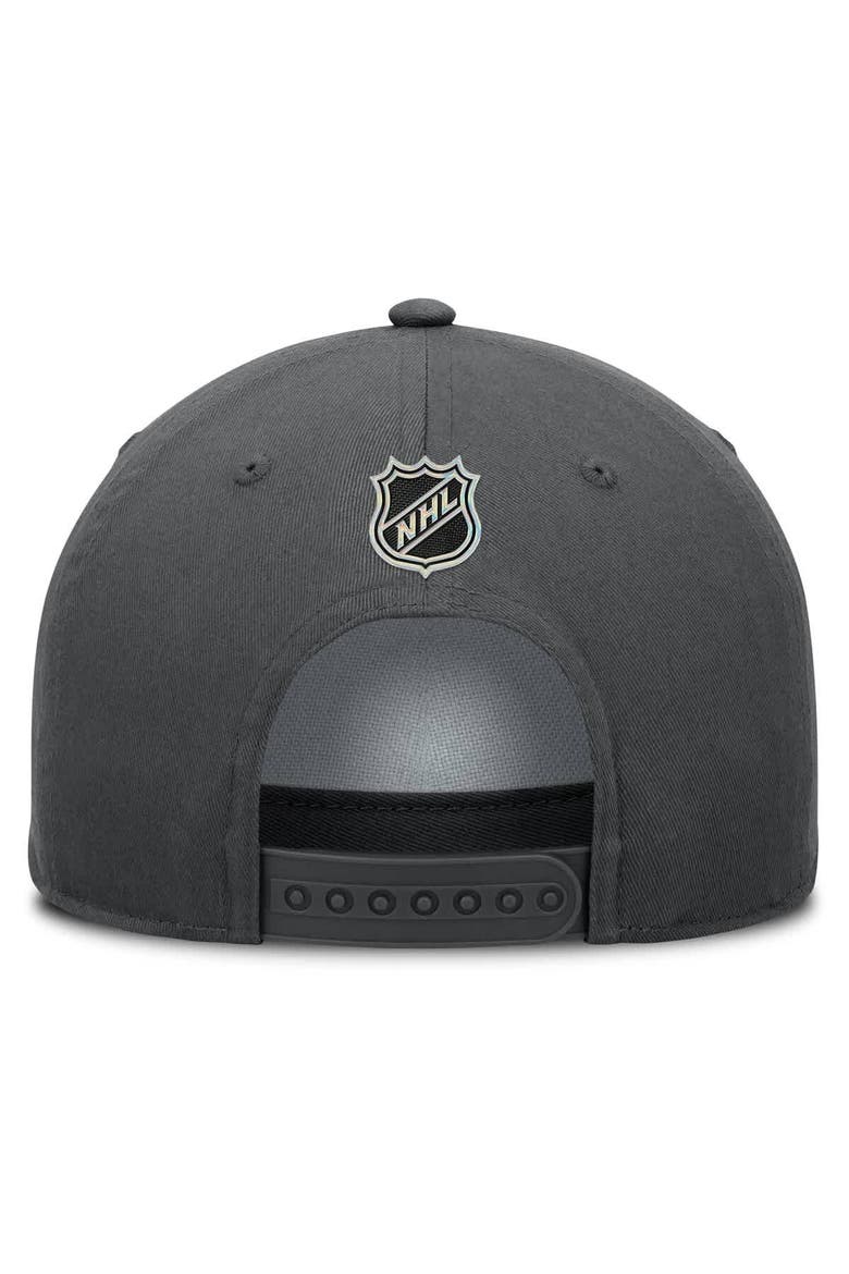 Men's Fanatics Charcoal Vegas Golden Knights Authentic Pro Rink Roper A-Frame Adjustable Hat, Alternate, color, Charcoal