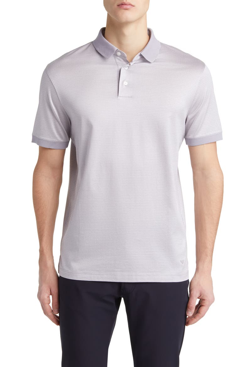 Micro Pattern Polo, Main, color, LILAC