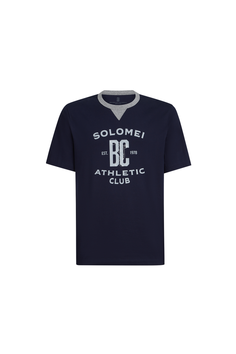 T-shirt with print, Alternate, color, Cobalt