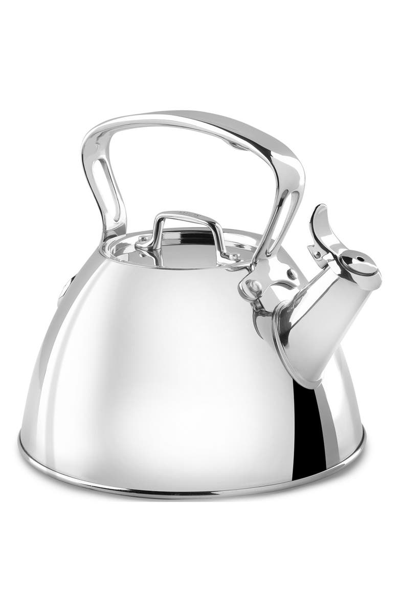 All-Clad 2-Quart Stainless Steel Tea Kettle, Main, color, Stainless Steel