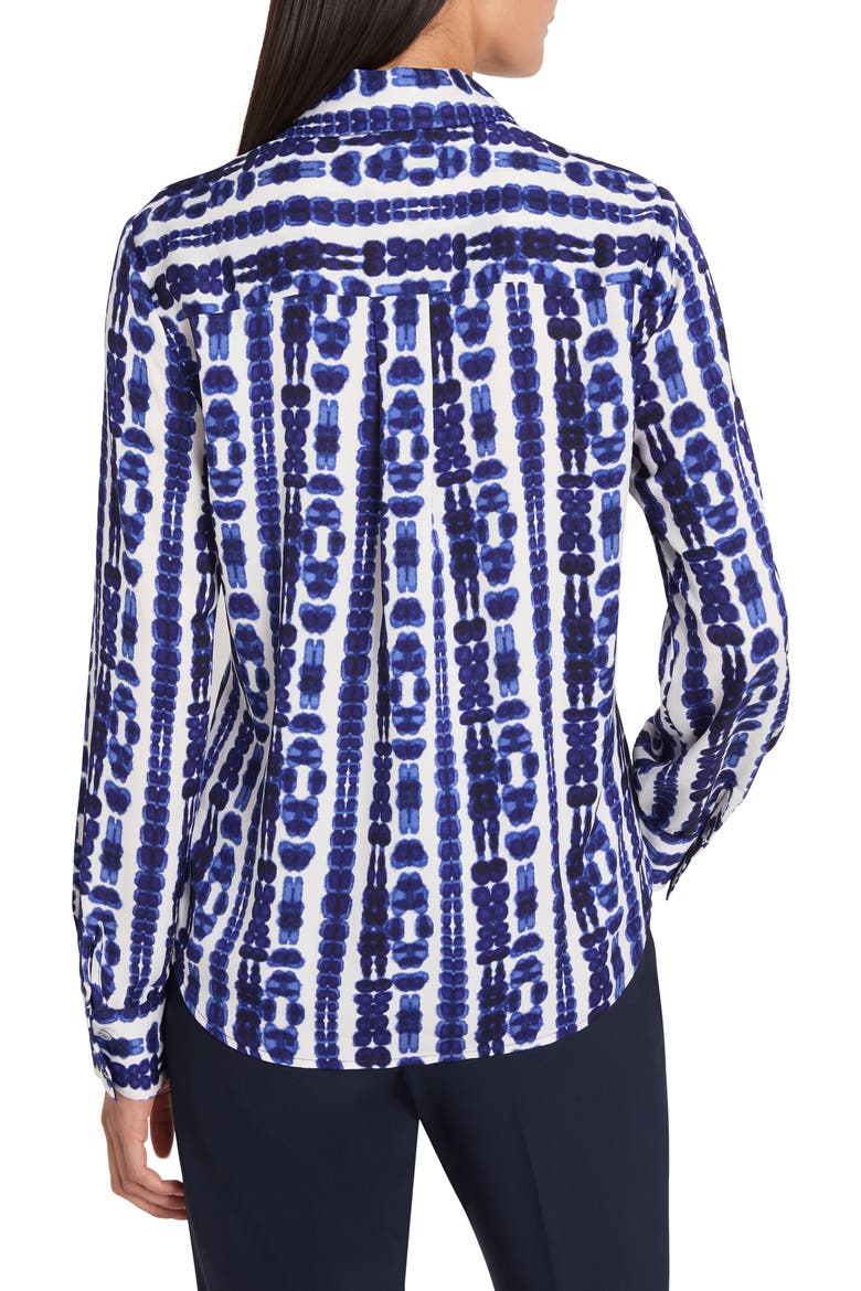 Shibori Stripe Pullover Top, Alternate, color, INDIGO MULTI