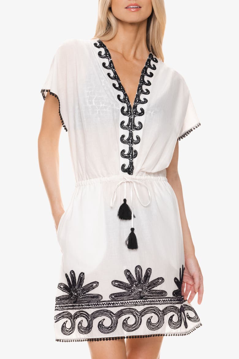 Margaux Dress, Main, color, Black White