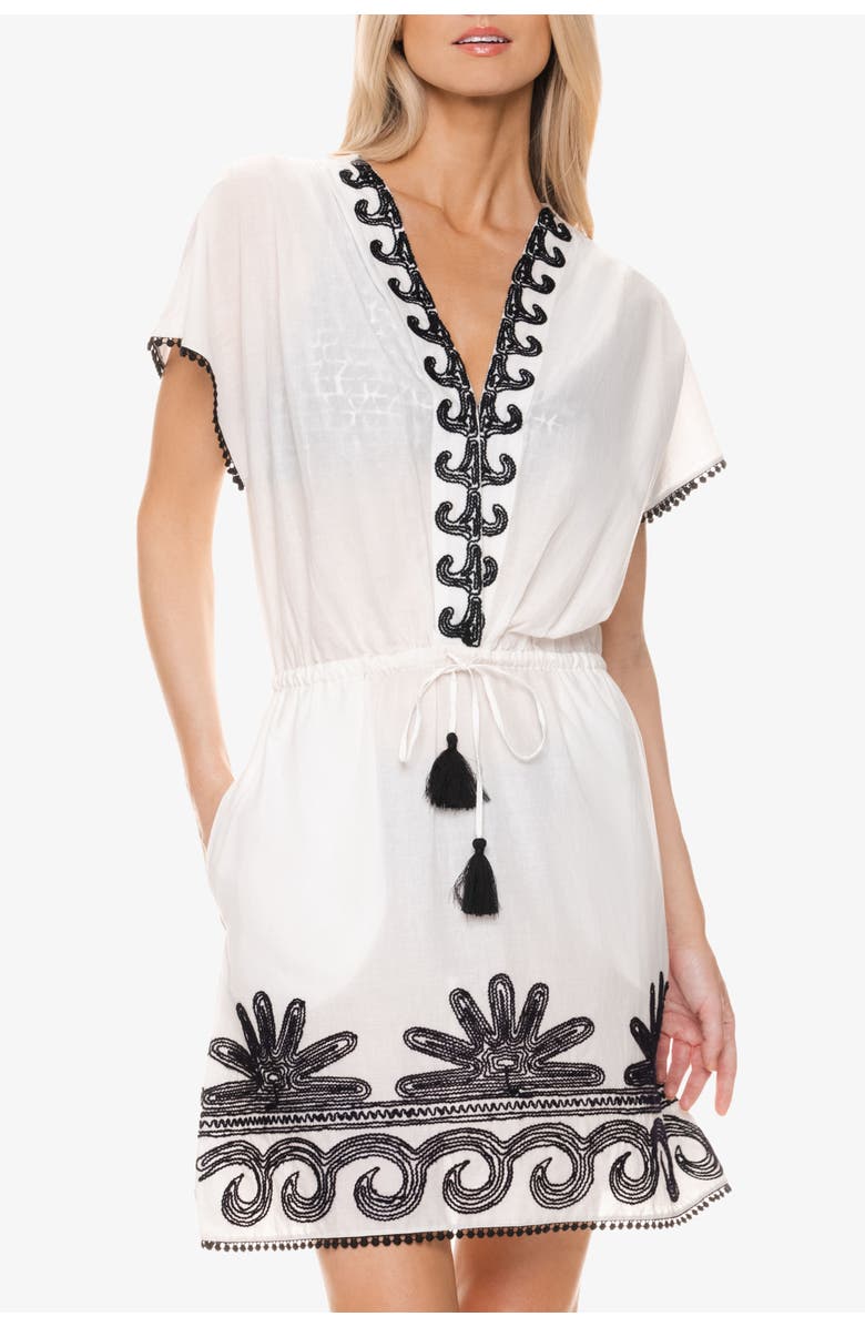 HELEN JON Margaux Dress, Main, color, Black White