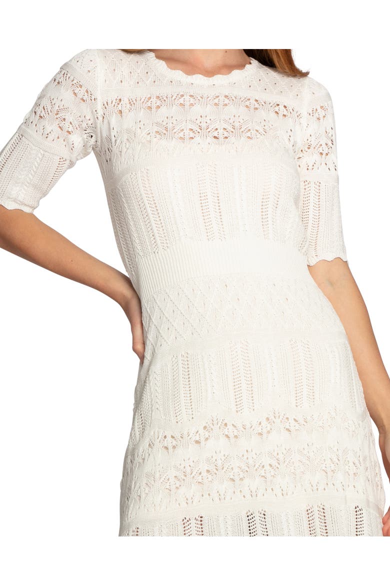 Everbloom Crochet Mini Dress, Alternate, color, natural