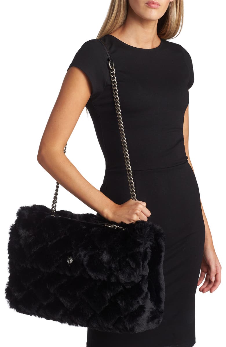 Kurt Geiger London Kensington Soft XXL Faux Fur Convertible Shoulder Bag, Alternate, color,