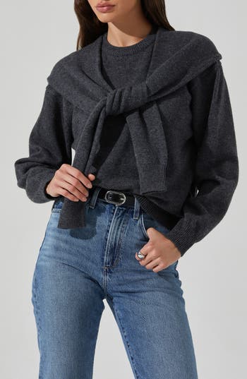 Astr The Label Delrin Sweater In Gray