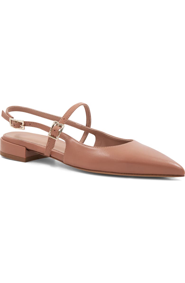 Bruno Magli Martina Slingback Mary Jane Pointed Toe Flat, Main, color, Tan