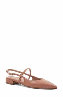 Bruno Magli Martina Slingback Mary Jane Pointed Toe Flat
