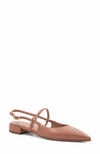 Bruno Magli Martina Slingback Mary Jane Pointed Toe Flat