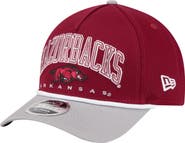 New Era Men's New Era Cardinal/Gray Arkansas Razorbacks Arch Two-Tone Rope 9FORTY A-Frame M-Crown Adjustable Hat