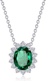 Lafonn Simulated Diamond Halo Pendant Necklace
