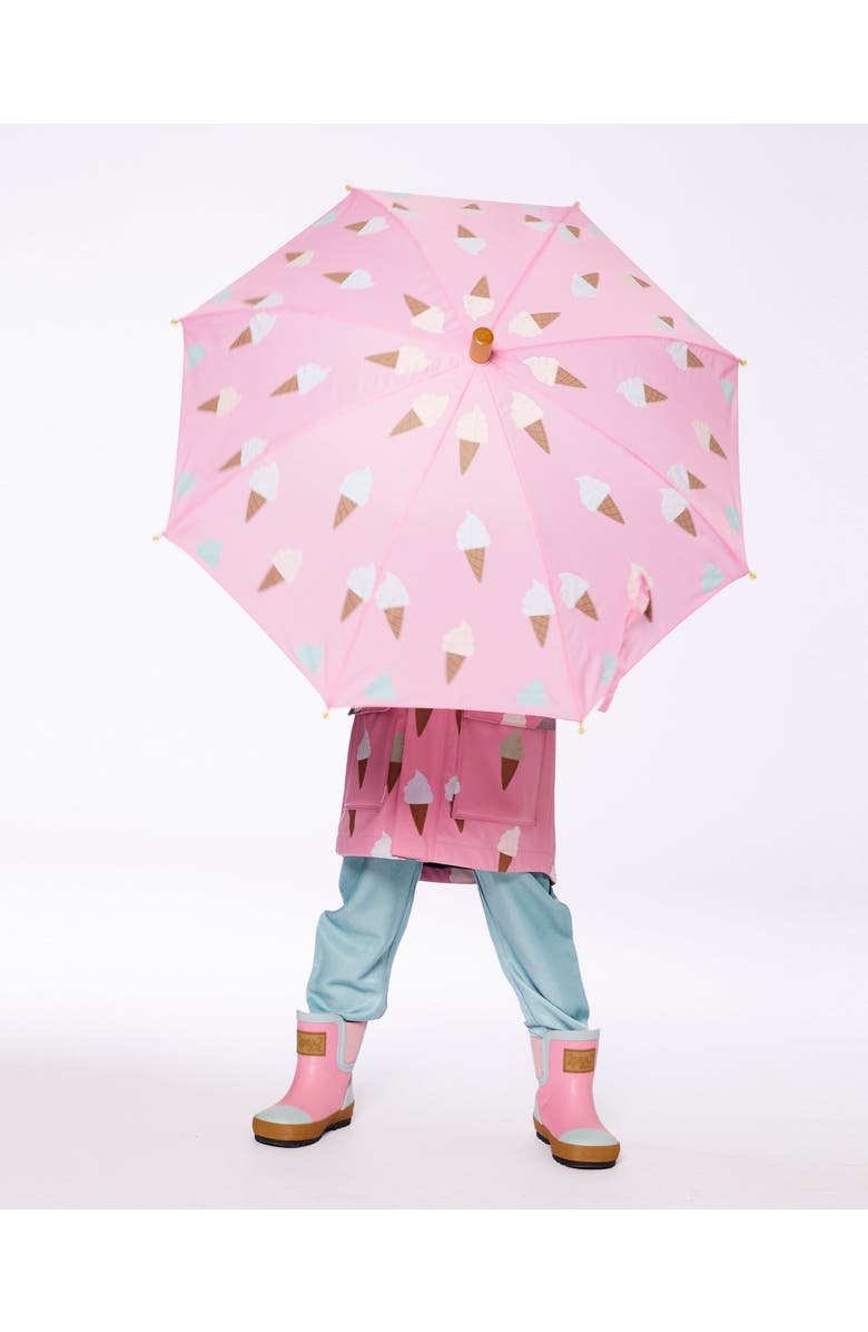 Deux par Deux Girl's Short Rain Boots Pink, Alternate, color,