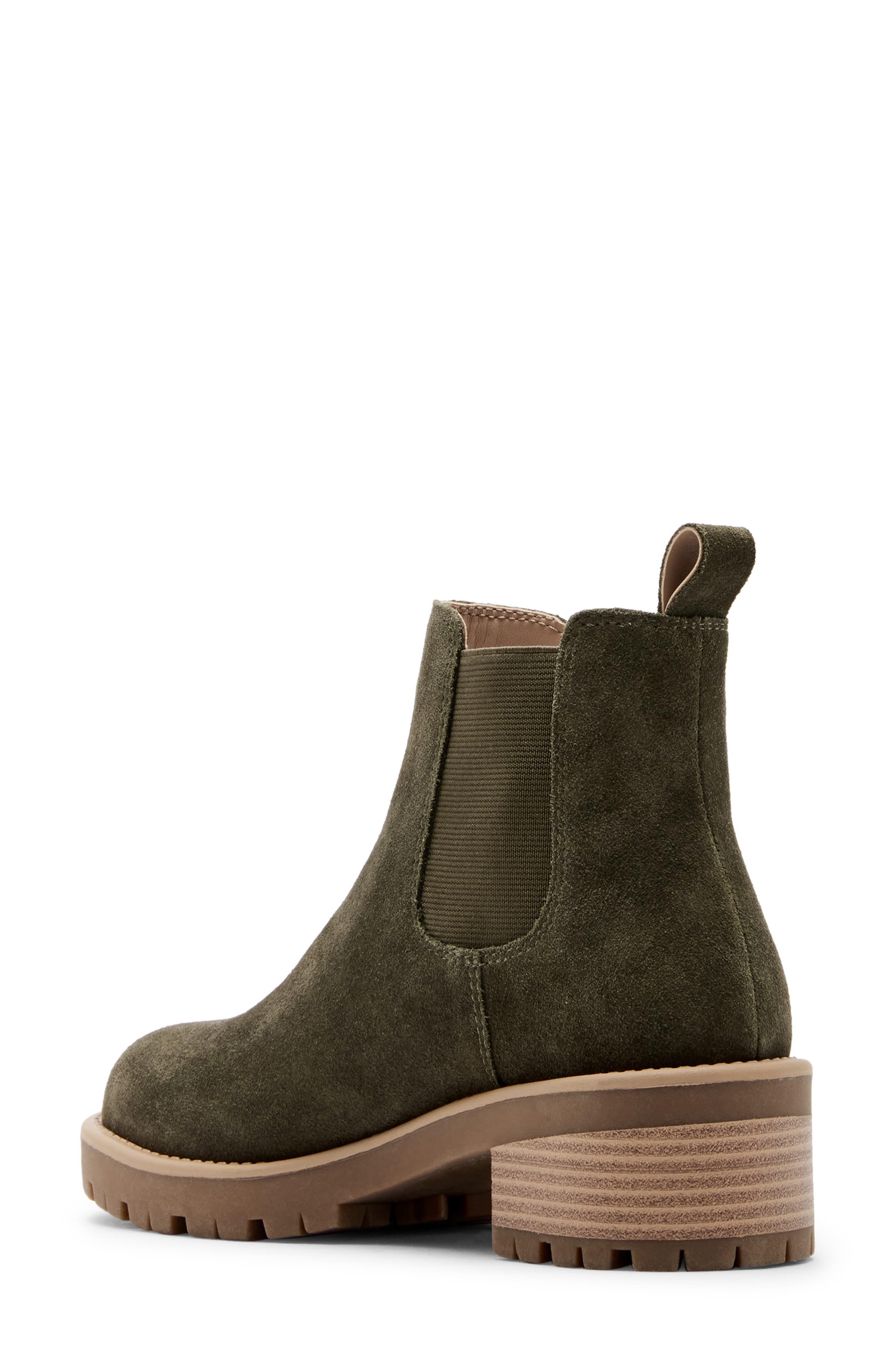 Matilda Waterproof Lug Sole Chelsea Boot, Alternate, color, OLV SUEDE