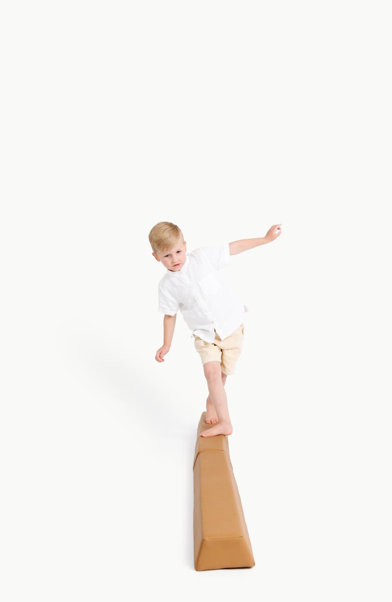 GATHRE Faux Leather Balance Beam, Alternate, color, Camel